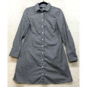 Vineyard Vines Target Shirt Dress Womens XS Blue White Gingham Button Pockets